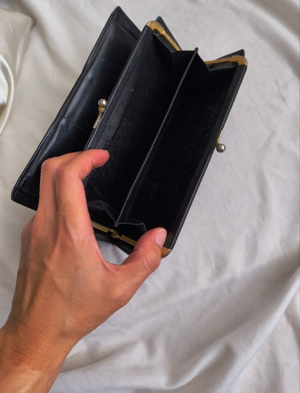 Celine Paris Black Leather Wallet with Gold Hardware - Picture 7 of 15